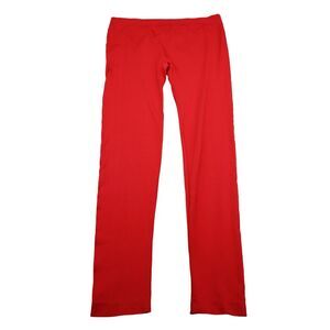 Colorful Pants Womens One Size Orange Ankle Elastic Waist Pull On Leggings